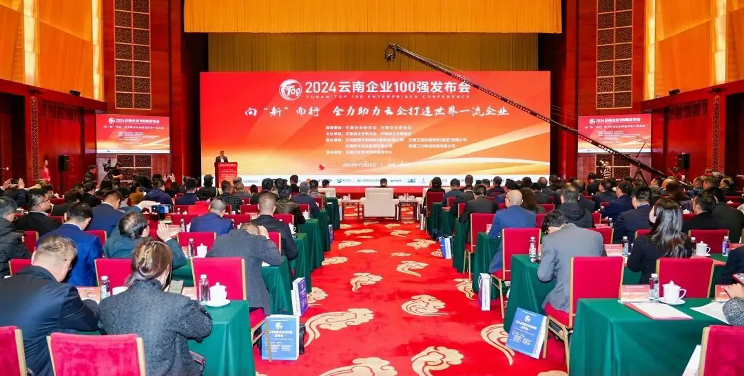 db电子游戏集团登榜2024云南企业100强、云南造作业100强